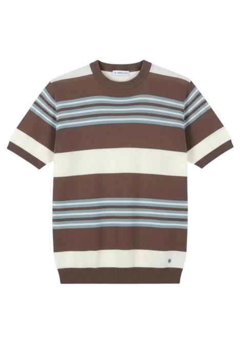 MEN'S BROWN JERSEY T-SHIRT MANUEL RITZ | T-shirt | 4032M516 26332029